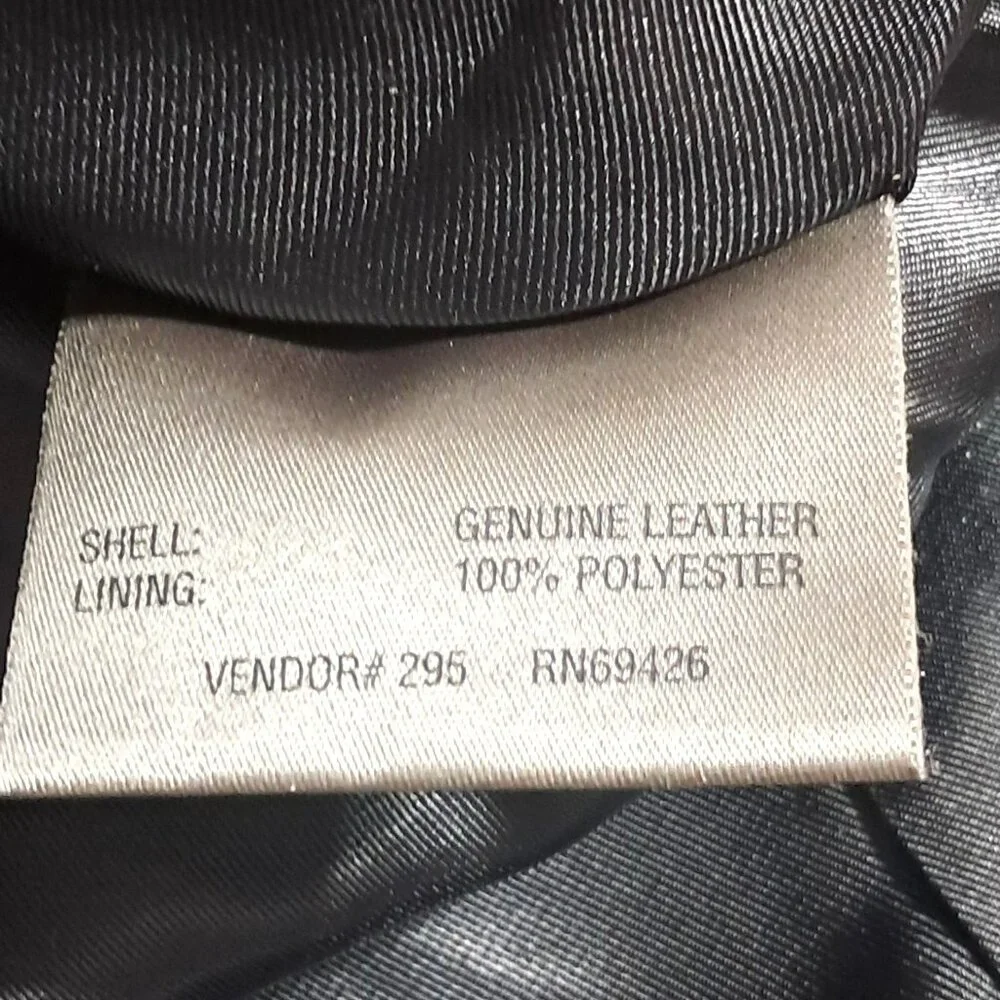 M. Julian Womens Genuine Leather Black Jacket With Zip Closure Lined With Polyes
